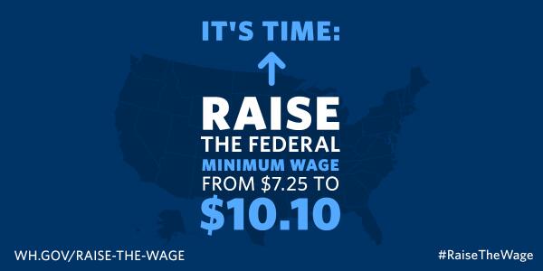 ObamaWhiteHouse's tweet photo. CT just voted to raise its minimum wage to $10.10.

RT if you agree it's time to #RaiseTheWage for all Americans. http://t.co/MygVXyg1Xw