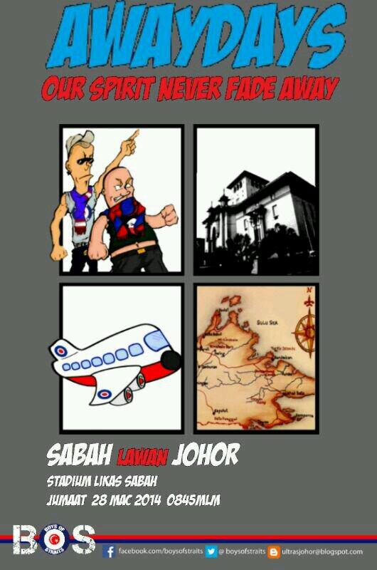 BoysOfStraits's tweet photo. Get ready anak johor di sabah esok!
Kita 'reunion' di stdm likas.. http://t.co/NtTYx0TdVc