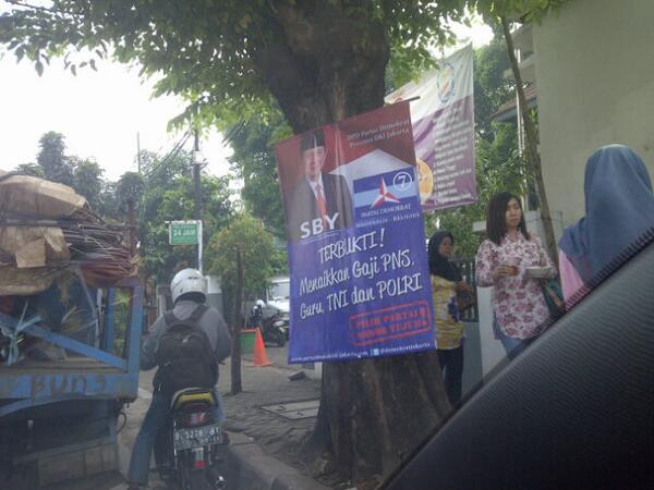 fadjroeL's tweet photo. Ini BUKAN pahlawanku karena MEMAKU POHON http://t.co/ydTwmF6imu #savePOHON @SBYudhoyono