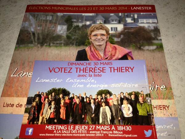 MEETING ce soir 18h30 salle des fêtes, venez nombreux partager ce temps fort !!#Lanester