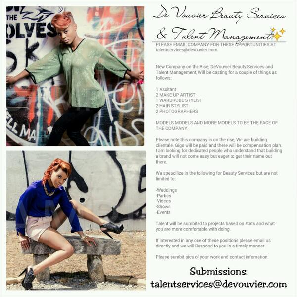 DeVouvierBeauty's tweet image. #casting
#castingcallatlanta
#castingcall
#atlantacasting
#modelcasting
#newyork
#miami
#modelsearch