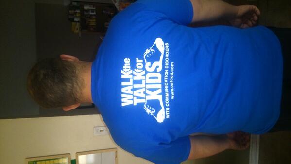 WalkTalkForKids's tweet photo. WALK THE TALK FOR KIDS t-shirts are IN!!  Special Thanks goes out to Jay of Studio 48 for his design work. http://t.co/sOIqKXXFit