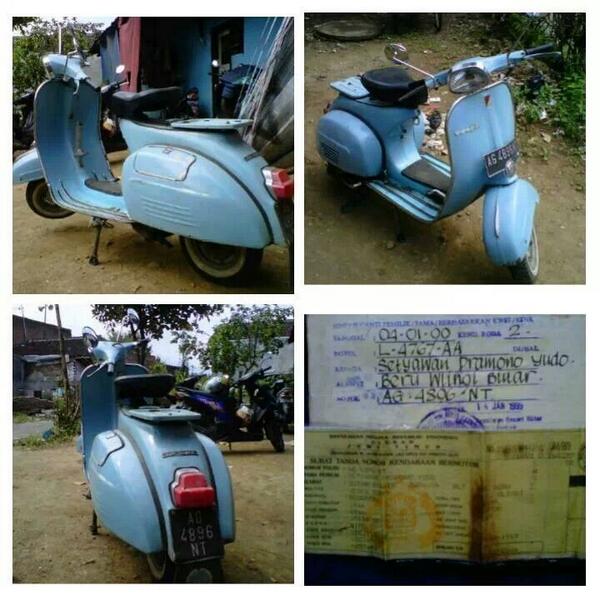 RT <a href="/arthareka/">Artha</a>: Dijual vespa super 66. Tnya kondisi dll hub. 085745394898 or pin. 325ee981 u/ yg serius