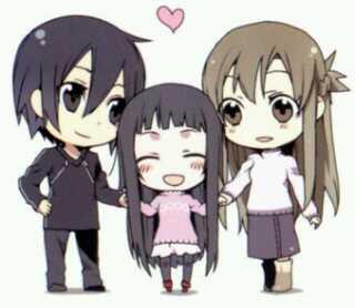 Anime World On Twitter Keluarga Bahagia Kirito Http T Co