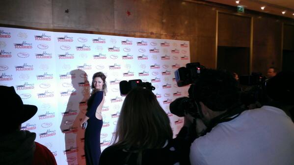 GenesisFilmCo's tweet photo. @EmAtack at last night's Almost Married premiere - out in cinemas tomorrow http://t.co/x0pWIVhRqw