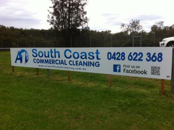 Our new sign proudly on display at Mackay park Batemans Bay