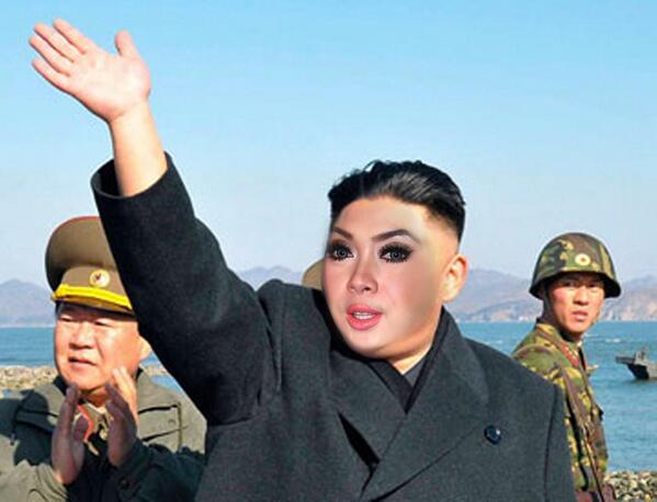 Prambors's tweet photo. Hai aku Princess Syahrini versi Kim jong Un :* #TheDandees #KimJongUnizer http://t.co/sIEV1MhIYC
