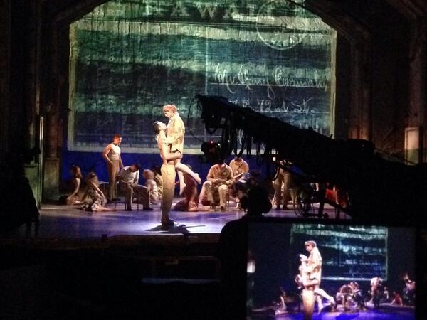FHTEMusical's tweet photo. Here's a little sneaky shot from our filming! Make sure you get down to the Shaftesbury and see us! #alohaeternity http://t.co/TrXvYClGZh