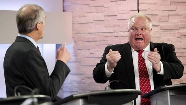 "Your gravy train has turned into a train wreck." Video highlights from Toronto mayoral debate tgam.ca/EAnm