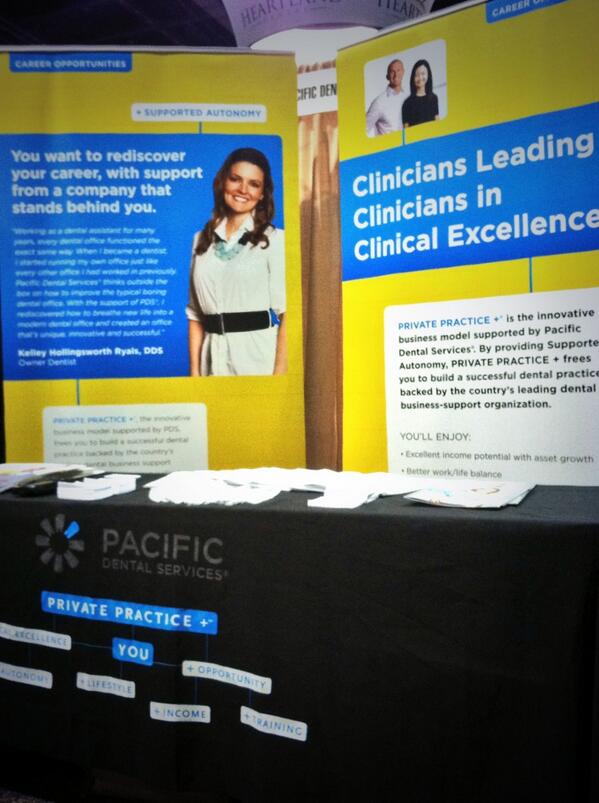 PacDenRecruiter's tweet photo. @HinmanDental @pacificdental come visit our #booth 201 #dentist #dentalassistant #hygienist http://t.co/AeUwedHPoL