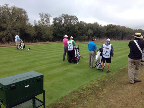 benhunted's tweet image. First par 3 for the group here at 13. 241 yards to the pin. #2Gloves #VTO