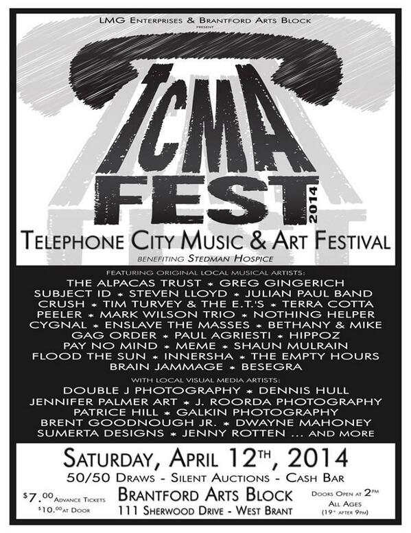 Come support a great cause at the #Brantford Arts Block. April 12th #Benefit #brantcounty #Arts #music