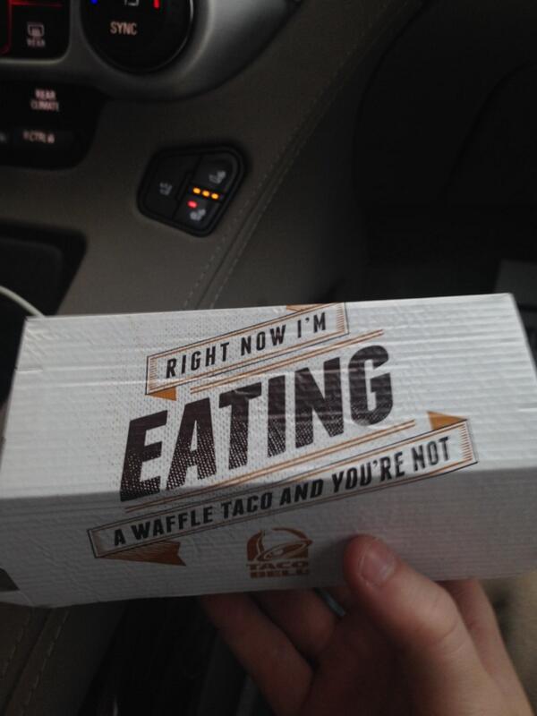 CarrolltonReb15's tweet image. The boy just HAD to have one!
#tacowaffle