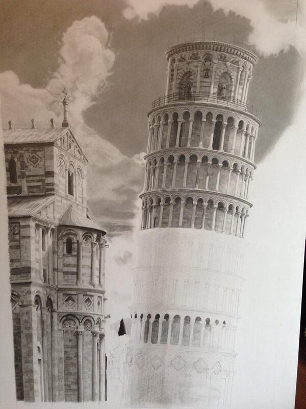 H34thy's tweet image. My best mate Chase's drawinng is coming on he is super talented. #art #artwork #artist #talented #Pisa #Italy