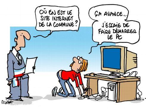 LeComminges's tweet image. Dessin du jour @lyonne_fr : Internet avance à pas lents dans les communes… #démocratie #transparence #charteAnticor