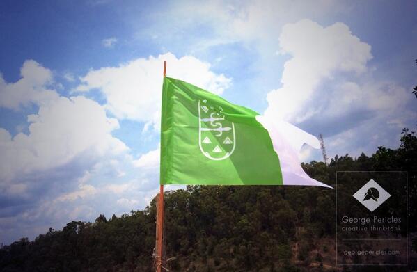 RwandanHeraldry's tweet photo. Rwaniro Flag flying high and proud - Part of @georgepericles branding project for #Rwanda - #culture #flag #africa http://t.co/WULz1kkuGQ