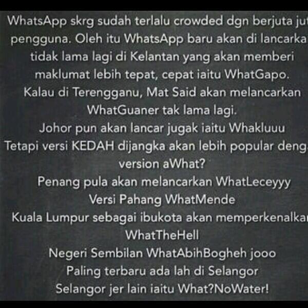 Lawak Mudah Terhibur Tentang Whatsapp