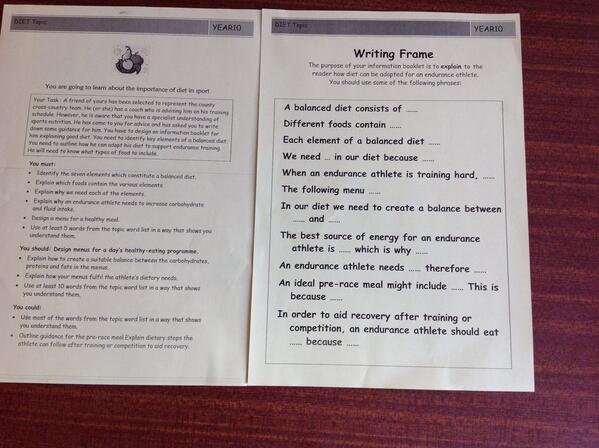 AHarrisPe's tweet photo. @MrGoldmanPE @PEgeeks Bit of longer writing to improve literacy ready for scenario section. Every 7lessons# http://t.co/d957rzFK0x