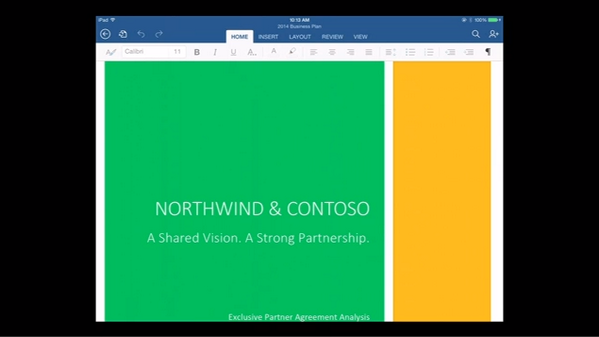 gabymenta's tweet photo. Confirmado: Office para iPad #cloudformobile http://t.co/ezEFxJXMcy”