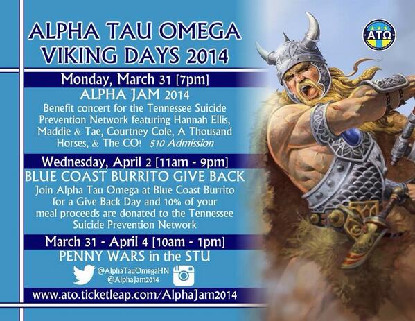 AlphaJam2014's tweet image. RT: VIKING DAYS 2014! It's coming up quickly, who's excited! #AlphaJam2014 #GiveBackatBlueCoast #PennyWars #Banners