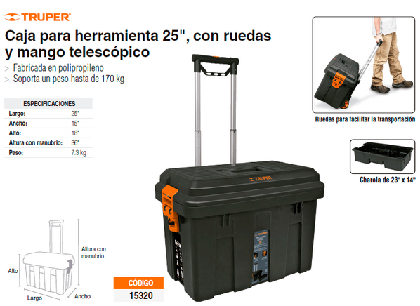 DAPRAKA's tweet photo. Caja de herramientas con ruedas #Truper http://t.co/UxcPhHTpKr