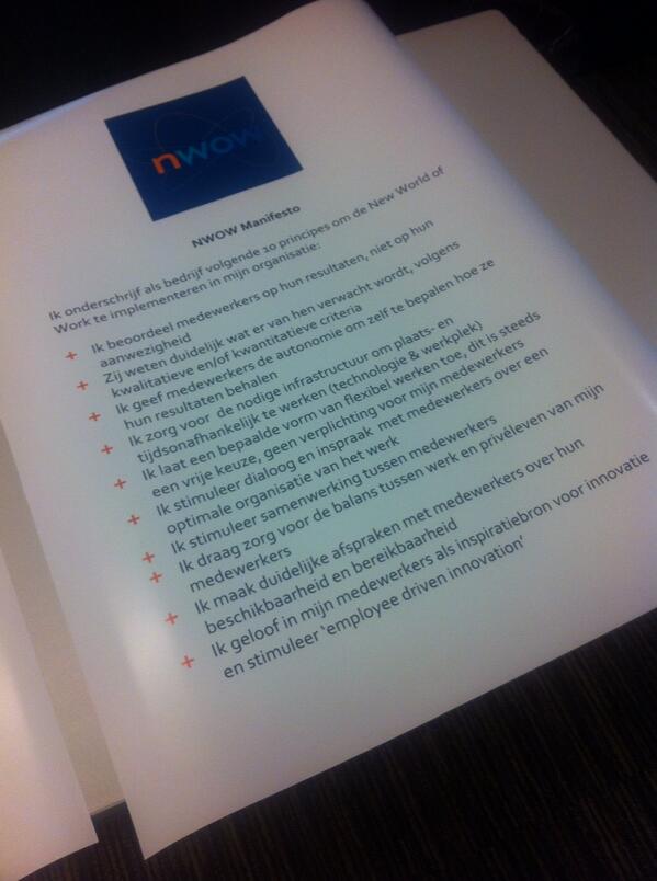LauraRypens's tweet photo. Mooie manier om mensen te empoweren, ik ben pro! #quintessence #NWOW manifesto http://t.co/QLGGv4iuB2