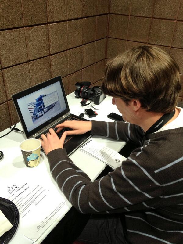 Behalve dat we onze ogen uitkijken, wordt er ook echt nog wel gewerkt. #MATS2014 #truckstar #USA