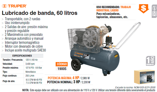 DAPRAKA's tweet photo. Compresor de 50 Lt #truper http://t.co/rF1WztM6tc