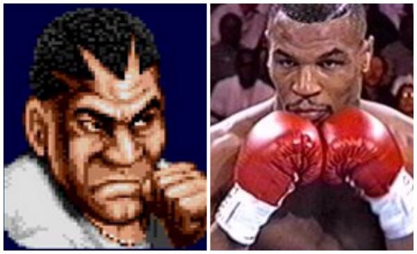 Balrog's name was originally Mike Bison (M. Bison), similar to Mike Tyson.