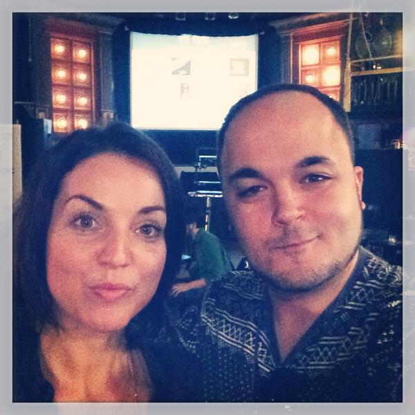 Usualsuspectguy's tweet image. Few ours till @cfcmedialab @mindpirate #IBMPlaunch @AmyDLive and I are getting ready for our final rehearsal!