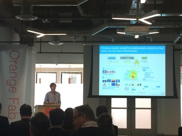 getchronos's tweet photo. presenting to a great crowd at @OrangeFab this morning! http://t.co/4cMouK3zge