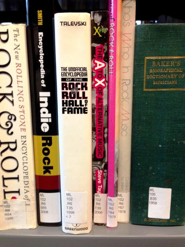 Andy_Leach_'s tweet photo. Just noticed this encyclopedia on the shelves at the @RockHallLibrary. I suppose this makes it "official"? http://t.co/u4RuOLzUzJ