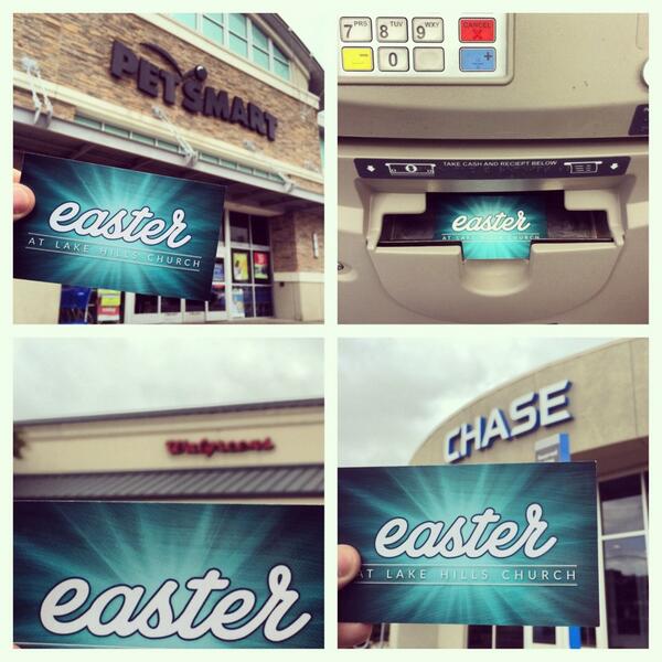 billycano's tweet photo. 2 cashiers, 1 bank teller and 2 ATM machines. So easy. #EasterLHC http://t.co/aBJOsyf2c9