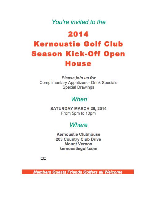 Kernoustie's tweet photo. OPEN HOUSE @ Kernoustie Golf Club This Saturday Night!  5-10 pm.  Everyone is invited! Click the link: http://t.co/gXop3ldo7e