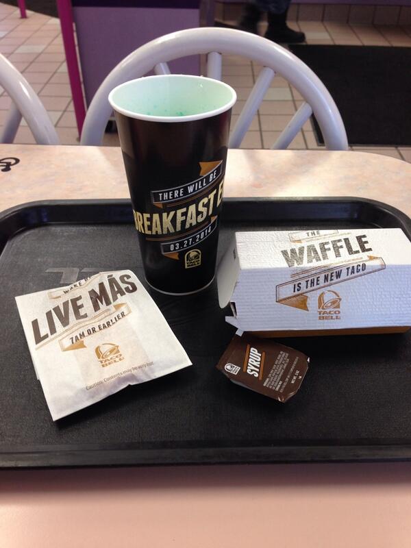 Andrew_Inman_'s tweet image. @TacoBell I almost slept in! Thank God I didn't! #TacoBellBreakfast #TacoWaffle