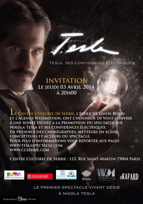 teslaspectacle's tweet image. Come&amp;amp;see us this April 3rd at the evening show dedicated to Tesla in the presence of the directors,actors and dancers