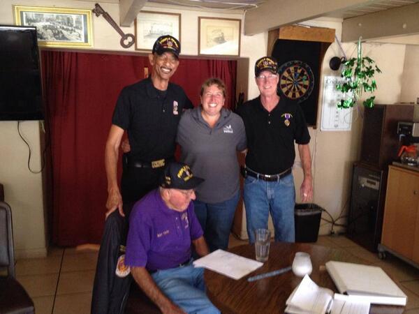 Loved spending time with these heroes!! #MilitaryOrderofthePurpleHeart #RisingPhxRehab #vietnamveterans