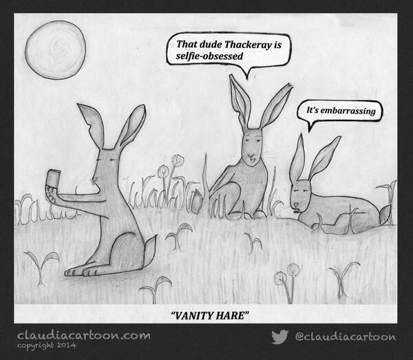 BenedickDevlin's tweet photo. "Vanity Hare" #selfie mad March hare @HuffPostUKCom http://t.co/TZOYqEr7pc