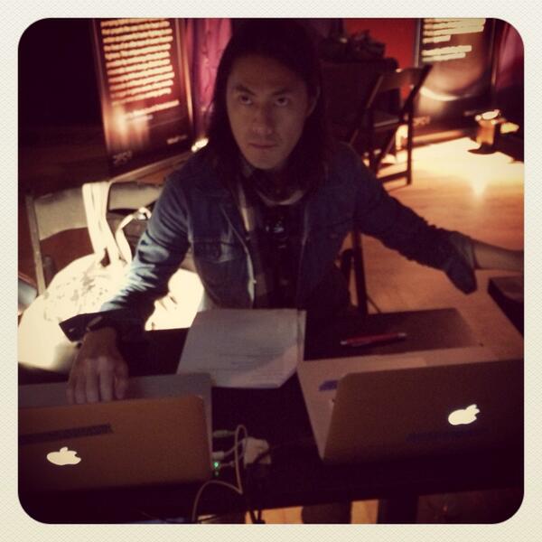 Usualsuspectguy's tweet image. Our @cfcmedialab production manager @wilderbunch running our #IBMPlaunch rehearsals!