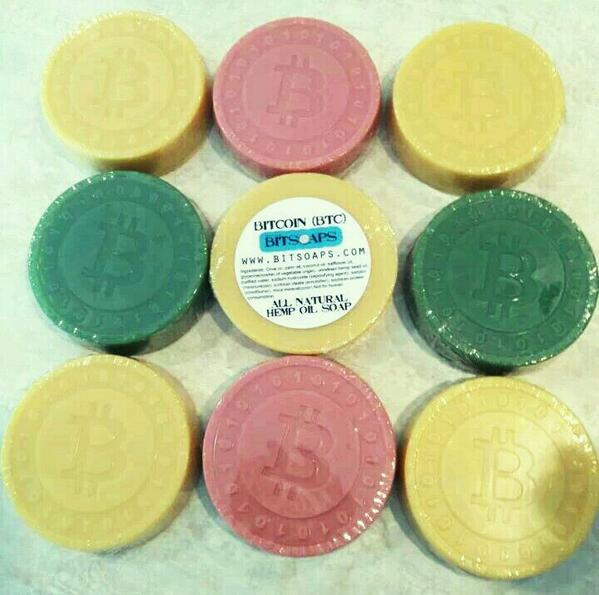 blockchain's tweet photo. .@Bitsoaps - How does the Blockchain team stay clean? #BitSoaps! Not only are they pretty, but they smell nice too. http://t.co/mf3nQYvRzm