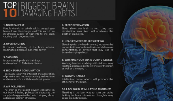 iMemDB's tweet image. The Biggest Brain Damaging Habits. 
How many of these are your habits?
