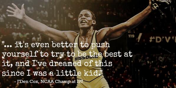 NCAAWrestling's tweet photo. Even if you do something for the love of it or just because you like to do it: http://t.co/kWddFuu2kS