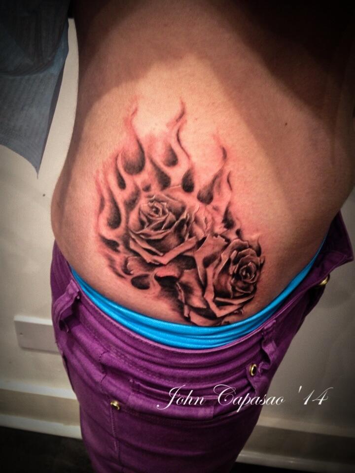 10 Best Rose On Fire Tattoo IdeasCollected By Daily Hind News  Daily Hind  News