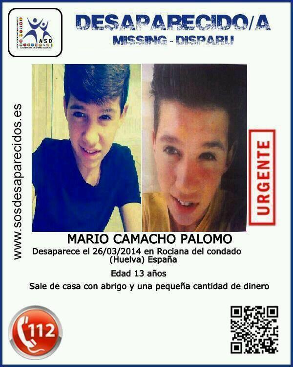 Desaparecido, 13 años.