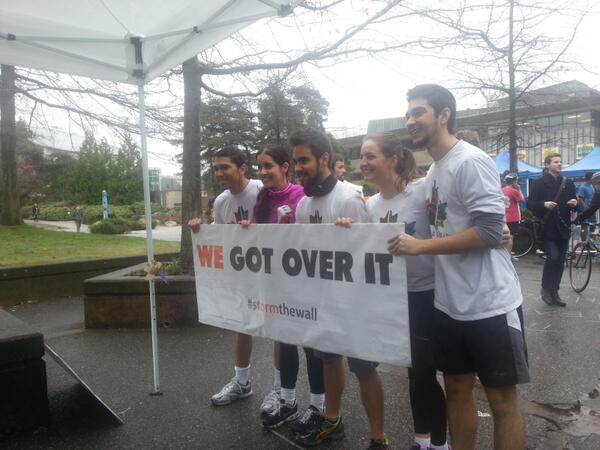 N_Diwan's tweet photo. Team ELI Brazil! Tackled the wall in 18 minutes! Good job guys! #UBCELI #stormthewall http://t.co/dHZjCQHddl