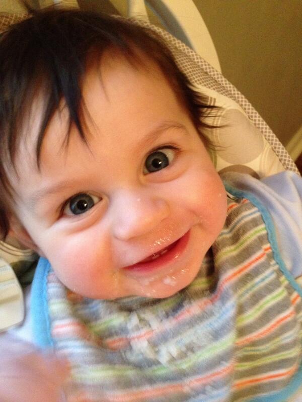 taylorramirezz's tweet image. OMG I love you so much Tyler, sweetest most precious baby boy ever 💕 #firstteeth #proudaunt