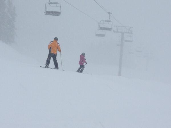 Last run of the day...epic! Vail rules