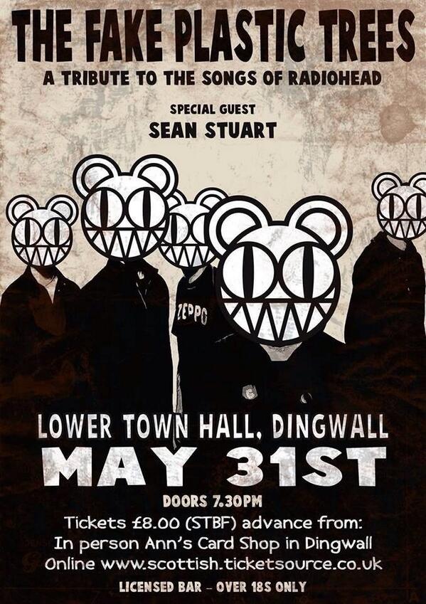 Some taster tracks for our show in Dingwall Town Hall on 31st May - hope you enjoy..m.soundcloud.com/thefakeplastic…