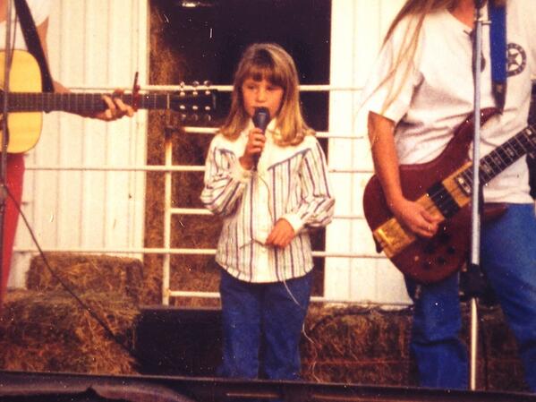 #TBThursday my little sister Jacy gettin it! Music was always in her blood