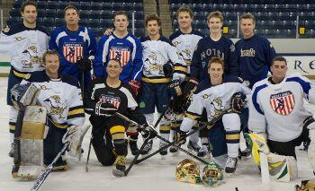 Cheering our boys <a href="/NDHockey/">Notre Dame Hockey</a> this wkend! #GoIrish @J_Rogers31 <a href="/Woody_ND_27/">Austin Lee Wuthrich</a> <a href="/stjohns28/">Stephen Johns</a> <a href="/StevenFogarty19/">Steven Fogarty</a> <a href="/LindSanity25/">Kevin Lind</a>